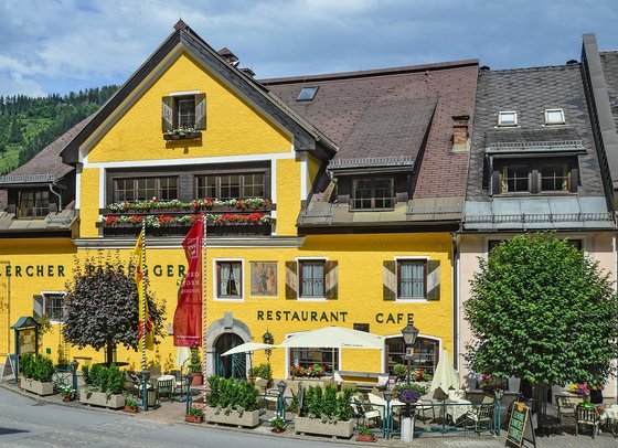 Der Murauer Gasthof Hotel Lercher im Sommer