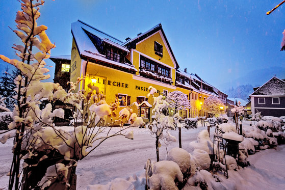 Der Murauer Gasthof Hotel Lercher im Winter